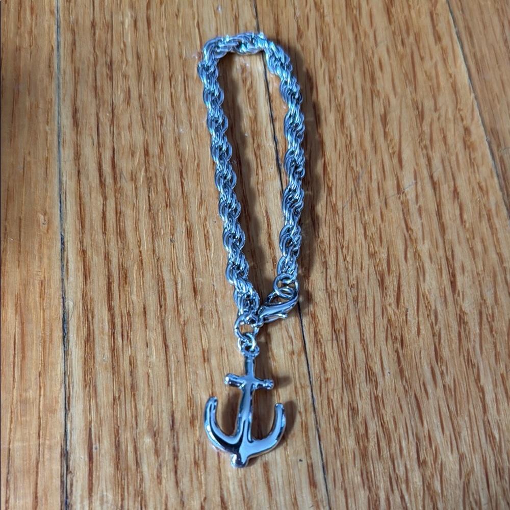 Silver Anchor Bracelet